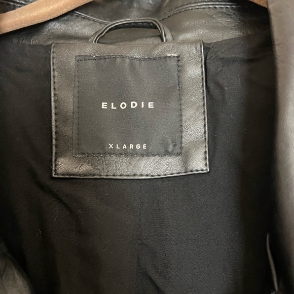Elodie X-Large Faux Moto Leather Jacket - Picture 2 of 6